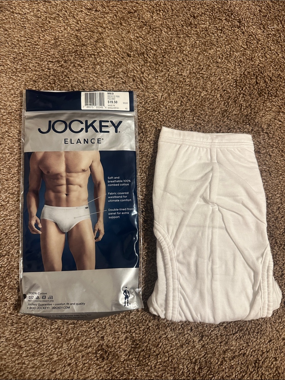 Jockey White Men's Briefs - Elance Cotton